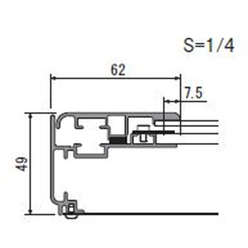 【セット方法 片面開き】【LEDライトパネル】【LEDポスターパネル】 LED内照パネル AL-FE925 屋外 A0タテ