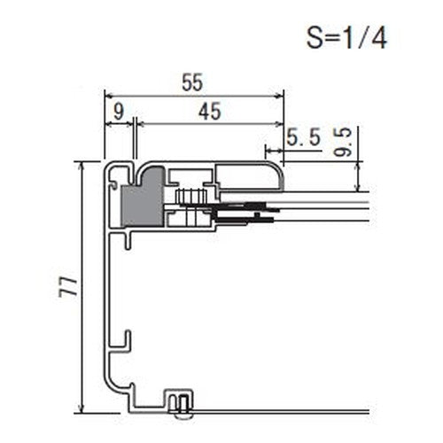 【セット方法 片面開き】【LEDライトパネル】【LEDポスターパネル】 LED内照パネル AL-FE9240 S(ステン) 屋外 A2タテ