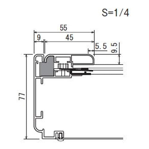 【セット方法 片面開き】【LEDライトパネル】【LEDポスターパネル】 LED内照パネル AL-FE924 S(ステン) 屋外 B1タテ