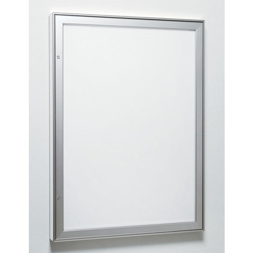 【セット方法 片面開き】【LEDライトパネル】【LEDポスターパネル】 LED内照パネル AL-FE924 S(ステン) 屋外 A2タテ