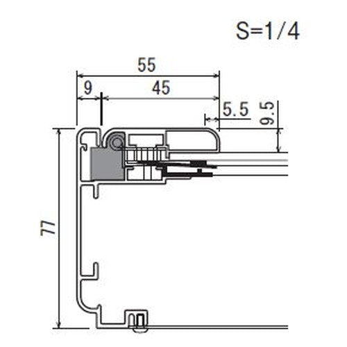 【セット方法 はね上げ式】【LEDライトパネル】【LEDポスターパネル】 LED内照パネル AL-FE9924 S(ステン) 屋外 B0ヨコ