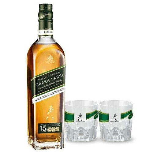 ジョニーウォーカーグリーン並行品グラス付700mlの画像