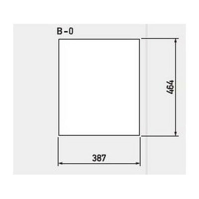 GXバリアポップサイン白無地面板B-0