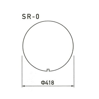 GXスーパーカーブミラーサイン上面板(白無地)SR-0