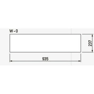 GXブロックサイン(旧ワイドポップサイン)白無地面板W-0