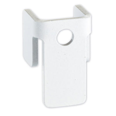 店舗用品システム什器連結金具4個セット/SF中央片面・両面タイプ兼用ホワイトの商品画像