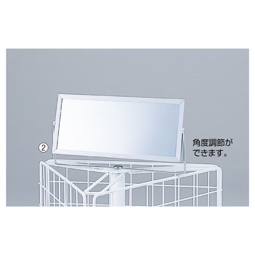 店舗用品店舗什器回転什器用オプション両面ミラーの商品画像
