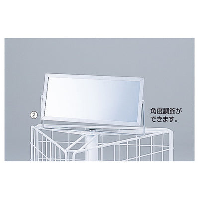 店舗用品店舗什器回転什器用オプション両面ミラーの商品画像