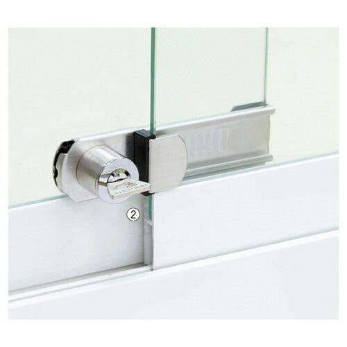 店舗用品店舗什器ショーケース用スライド錠強化タイプの商品画像