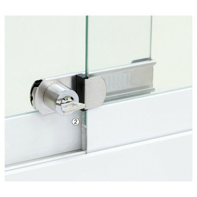 店舗用品店舗什器ショーケース用スライド錠強化タイプの商品画像