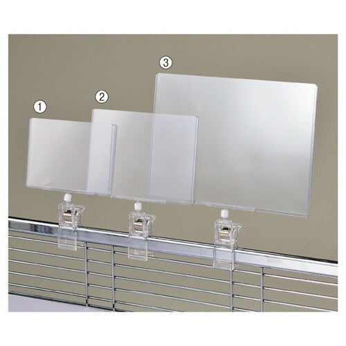 店舗用品店舗什器ワゴン用クリップ式カードケースB6用【3個】の商品画像