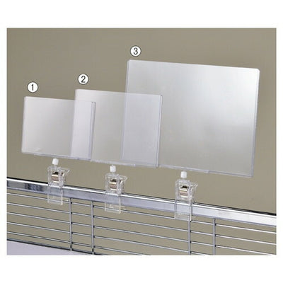 店舗用品店舗什器ワゴン用クリップ式カードケースB5用【3個】の商品画像