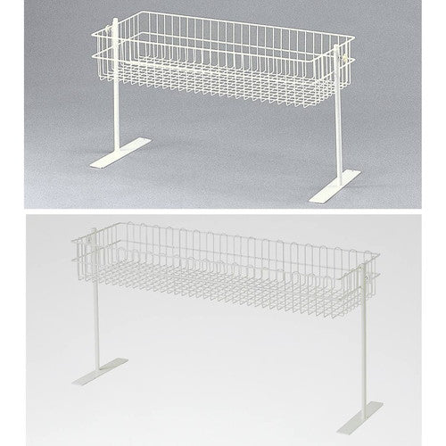 店舗用品店舗什器ワゴン用上置きカゴ白W90cm用の商品画像