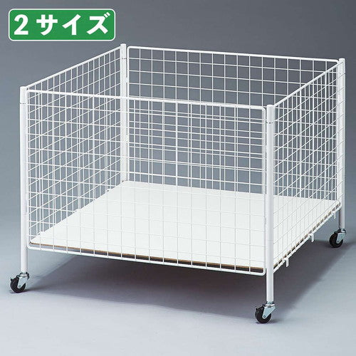 店舗用品店舗什器ネットワゴン深型(底板可動式)W90cmの商品画像