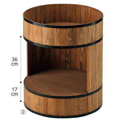 店舗用品店舗什器リバーシブルドラム直径60cmの商品画像