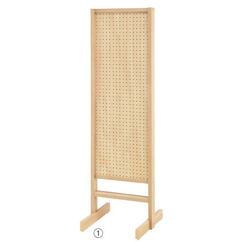 店舗用品店舗什器両面有孔パネルスタンドシナW45cmの商品画像