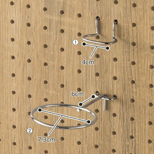 店舗用品店舗什器有孔ボード用リング型フック大の商品画像