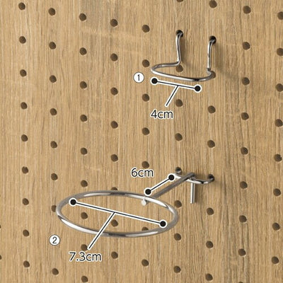 店舗用品店舗什器有孔ボード用リング型フック大の商品画像