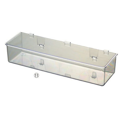 店舗用品店舗什器樹脂製卓上ネットスタンドディスプレイボックス透明の商品画像