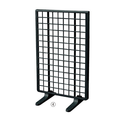店舗用品店舗什器樹脂製卓上ネットスタンドロングタイプ黒の商品画像