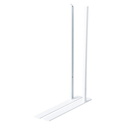 店舗用品店舗什器卓上ネットディスプレイ脚(左右)片面用白の商品画像