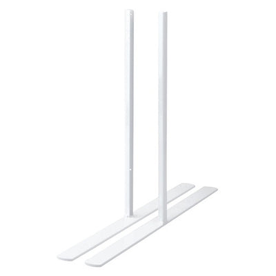 店舗用品店舗什器卓上ネットディスプレイ脚(左右)両面用白の商品画像