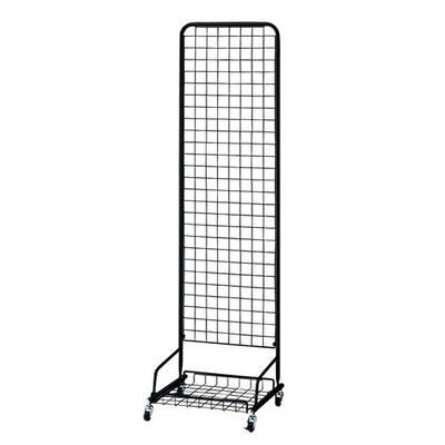 店舗用品店舗什器スキマ型ワゴン黒W45cmの商品画像