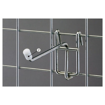 店舗用品店舗什器フック先端樹脂キャップ白直径5mm用の商品画像