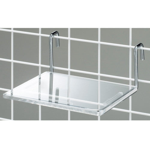 店舗用品店舗什器ネット用シューズネットフック専用アクリル棚の商品画像