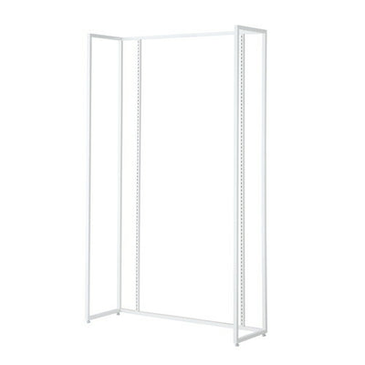 店舗用品システム什器UR壁面タイプW120×H210cm本体ホワイト選べる5タイプオープンタイプの商品画像