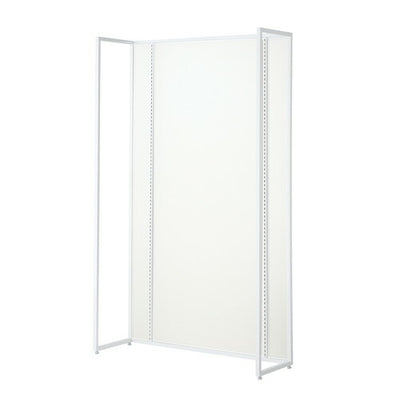 店舗用品システム什器UR壁面タイプW120×H210cm本体ホワイト選べる5タイプホワイトパネル付きの商品画像