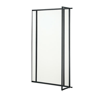 店舗用品システム什器UR120壁面タイプ連結タイプブラックホワイトパネル付きの商品画像