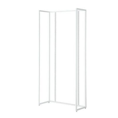 店舗用品システム什器UR壁面タイプW90×H210cm本体ホワイト選べる5タイプオープンタイプの商品画像