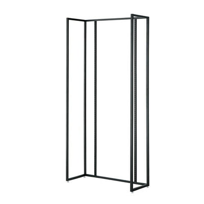 店舗用品システム什器UR壁面タイプW90×H210cm本体ブラック選べる5タイプオープンタイプの商品画像