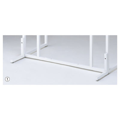 店舗用品システム什器UR壁面・中央片面タイプ兼用自立脚部ホワイトの商品画像