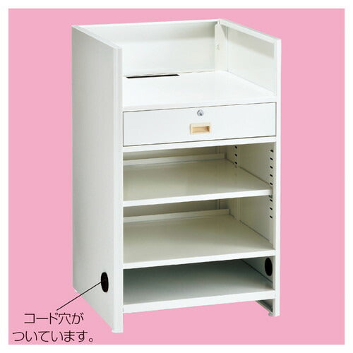 店舗用品店舗什器スチール製レジ台H100cmレジ台の商品画像
