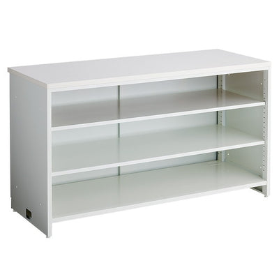 店舗用品店舗什器スチール製カウンターノーマル・棚板タイプW150cmの商品画像