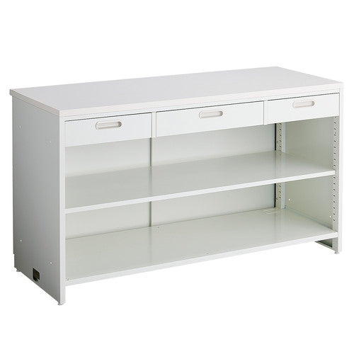 店舗用品店舗什器スチール製カウンターノーマル・引き出しタイプW150cmの商品画像