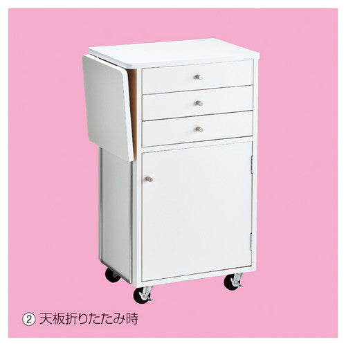 店舗用品店舗什器木製作業台錠無しホワイトの商品画像