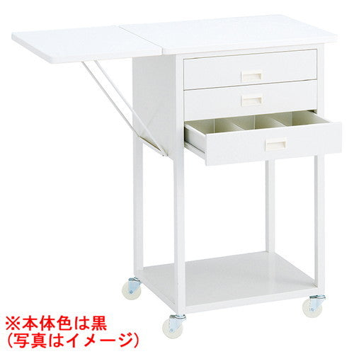 店舗用品店舗什器スチール製作業台オープンタイプ錠無し黒の商品画像