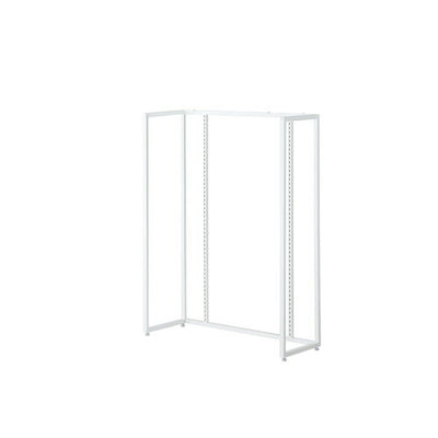 店舗用品システム什器UR90中央片面タイプ本体ホワイトオープンタイプの商品画像
