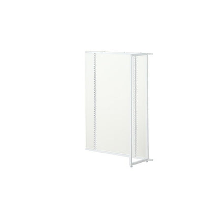 店舗用品システム什器UR90中央片面タイプ連結タイプホワイトホワイトパネル付きの商品画像