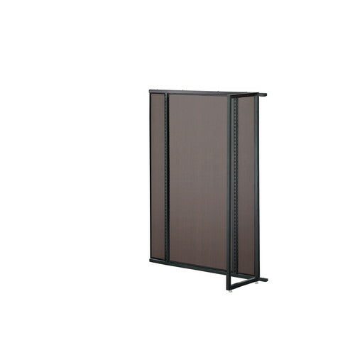 店舗用品システム什器UR90中央片面タイプ連結タイプブラックダークブラウンパネル付きの商品画像