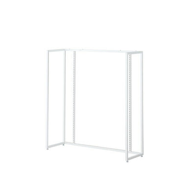 店舗用品システム什器UR120中央片面タイプ本体ホワイトオープンタイプの商品画像