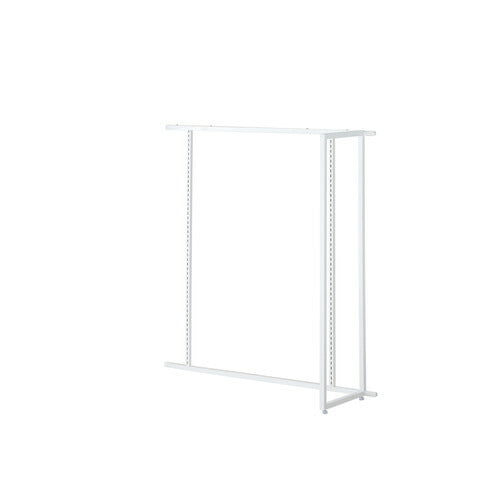 店舗用品システム什器UR中央片面タイプW120×H135cm連結タイプホワイト選べる5タイプオープンタイプの商品画像