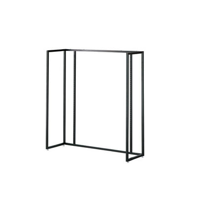 店舗用品システム什器UR120中央片面タイプ本体ブラックオープンタイプの商品画像