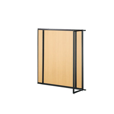 店舗用品システム什器UR中央片面タイプW120×H135cm連結タイプブラック選べる5タイプエクリュパネル付きの商品画像