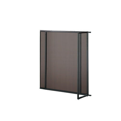 店舗用品システム什器UR中央片面タイプW120×H135cm連結タイプブラック選べる5タイプダークブラウンパネル付きの商品画像