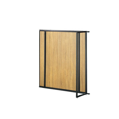 店舗用品システム什器UR中央片面タイプW120×H135cm連結タイプブラック選べる5タイプラスティック柄パネル付きの商品画像