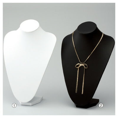 店舗用品演出用品ネックレススタンド黒の商品画像